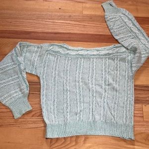 Susan Van Heusen Teal Size M Sweater Silk 55% Rabbit 13% Wool 2% Nylon 30%.Soft!